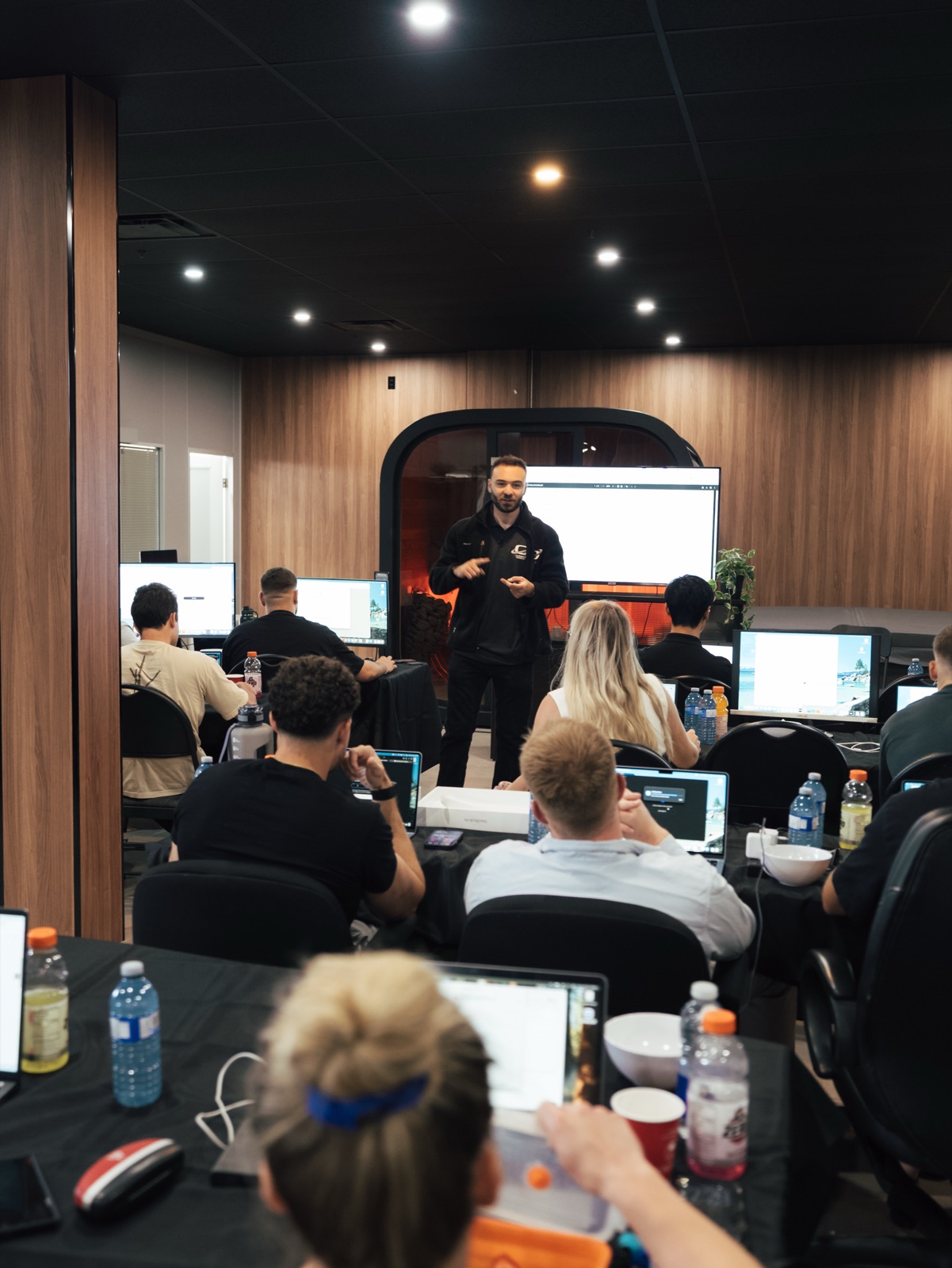 A full room at the Orbit Group workshop